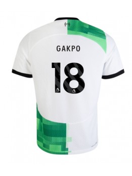 Liverpool Cody Gakpo #18 Replika Borta Kläder 2023-24 Kortärmad